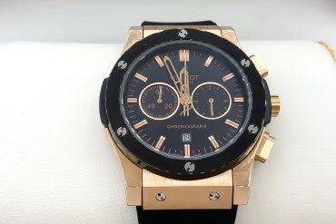 ساعت هابلوت مردانه مشکی رزگلد