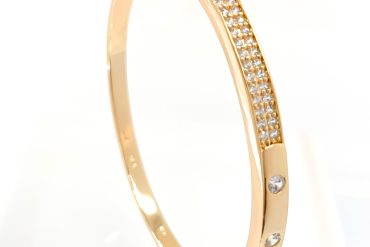 دستبند النگویی نگین دار ژوپینگ | رنگ ثابت تضمینی