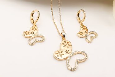 نیم ست پروانه رنگ ثابت