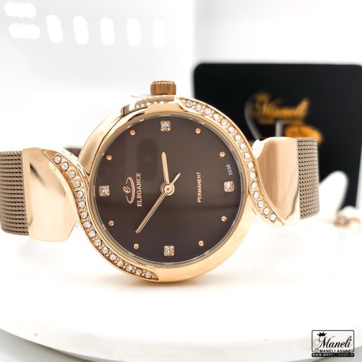 ساعت زنانه قهوه ای | بندحصیری