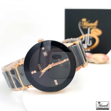 ساعت زنانه رادو سرامیکی مشکی رزگلد