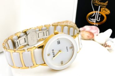 ساعت رادو سرامیکی سفید طلائی زنانه