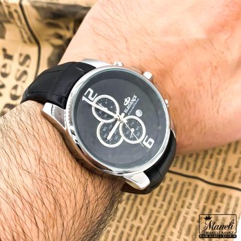 خرید ساعت الگانس مردانه | بندچرم مشکی 14020217