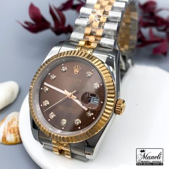 ساعت رزگلد نقره ای رولکس مردانه