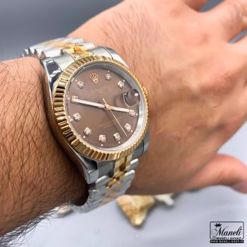 ساعت رولکس صفحه قهوه ای