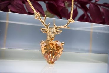 گردنبند گوزن سواروسکی | بدلیجات برند ژوپینگ 14020319