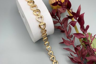 خرید دستبند زنانه طرح قلب ژوپینگ