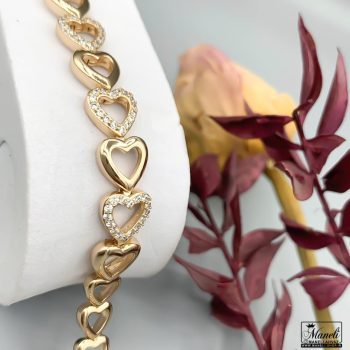 دستبند قلب رنگ ثابت ژوپینگ