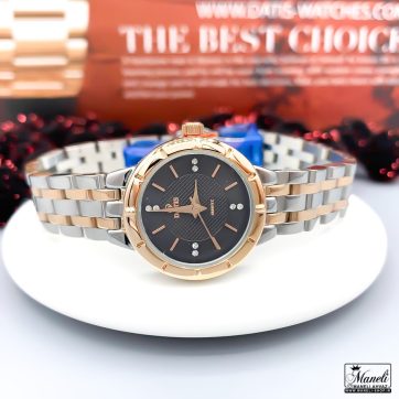 ساعت زنانه داتیس اورجینال با صفحه مشکی و بند و قاب استیل