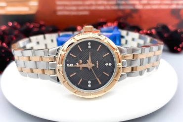 ساعت زنانه داتیس اورجینال با صفحه مشکی و بند و قاب استیل