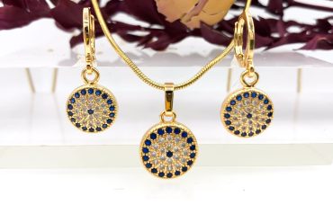 نیم ست چشم نظر طرح طلا