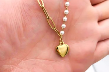 گردنبند مرواریدی استیل رنگ ثابت