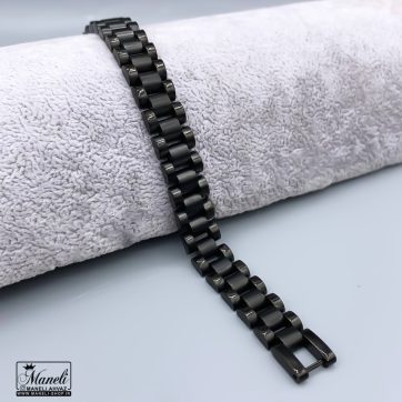 دستبند رولکس مشکی مردانه