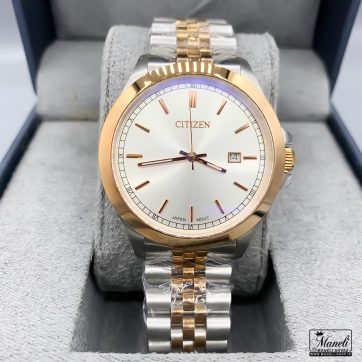 ساعت مچی مردانه سیتیزن کلاسیک بارنگ سیلور رزگلد با بند و قاب تمام استیل و موتور ژاپنی