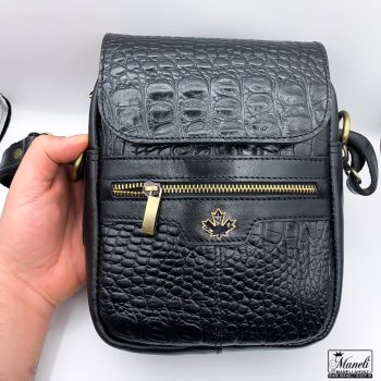 کیف رودوشی چرم کروکودیلی