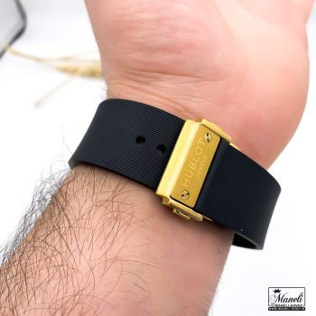 ساعت هابلوت مشکی طلایی Hublot مردانه با طراحی منحصر به فرد و کیفیت بی‌نظیر - Image 3