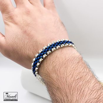 دستبند رولکس آبی کاربنی