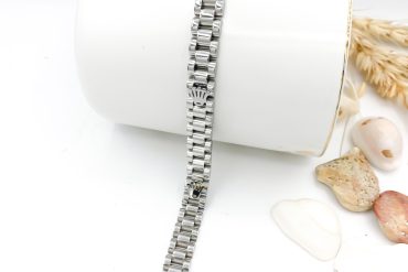 قیمت دستبند مردانه رولکس سیلور از جنس استیل