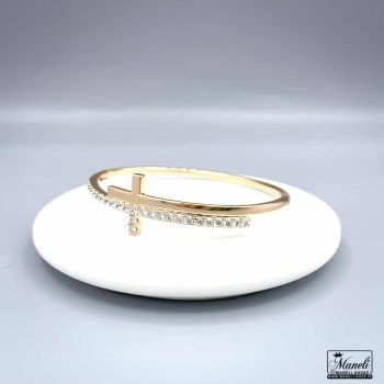 دستبند زنانه ژوپینگ النگویی صلیب