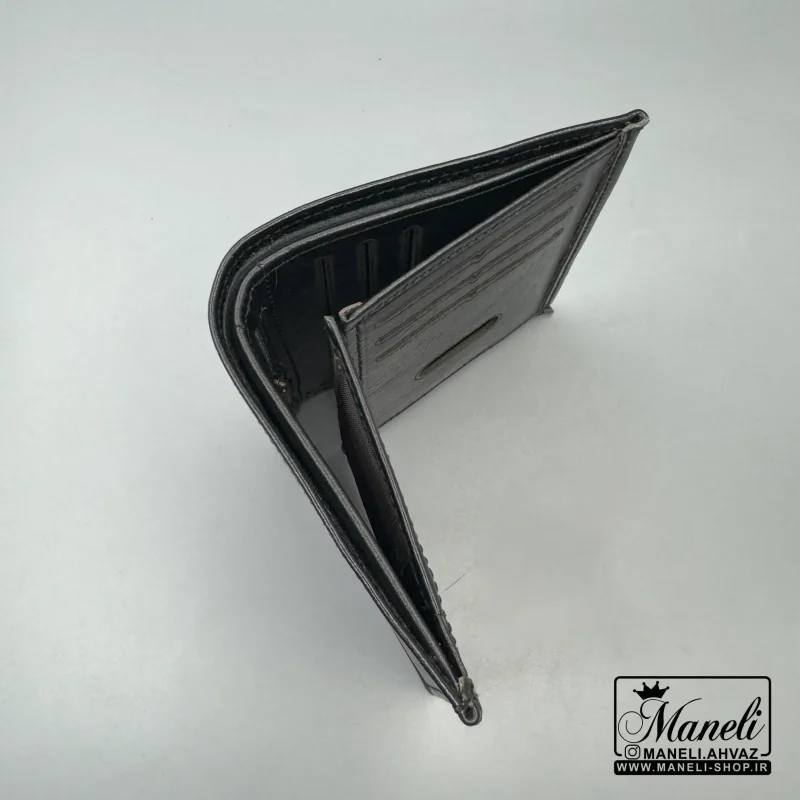 ست کیف پولی کوتاه و جاکلیدی چرم با دو رنگ شیک، هدیه ای ارزشمند با کیفیت دوخت برتر - Image 7