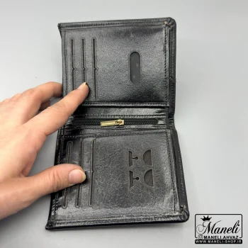 ست کیف پولی کوتاه و جاکلیدی چرم با دو رنگ شیک، هدیه ای ارزشمند با کیفیت دوخت برتر - Image 11