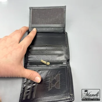 ست کیف پولی کوتاه و جاکلیدی چرم با دو رنگ شیک، هدیه ای ارزشمند با کیفیت دوخت برتر - Image 12