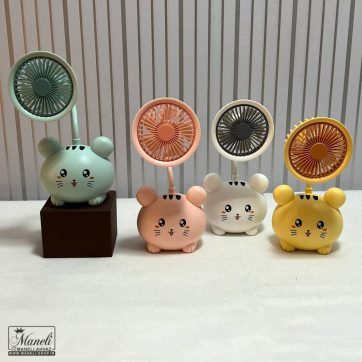 پنکه دستی شارژی و مدادتراش - دوکاره تزئینی و هدیه ای جذاب