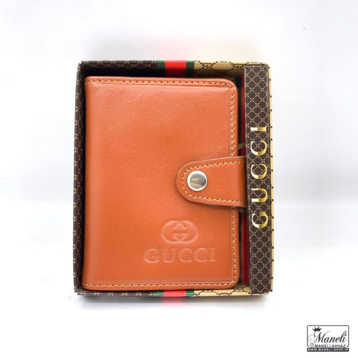 کیف جاکارتی چرم گوچی با رنگ عسلی