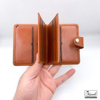 کیف جاکارتی چرم عسلی