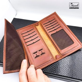 ست کیف و کمربند عسلی چرمسال