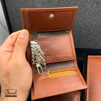 کیف جاکلیدی چرم