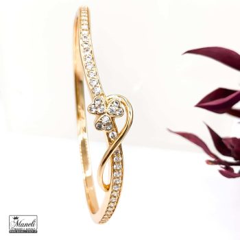 دستبند زنانه النگویی طرح گل