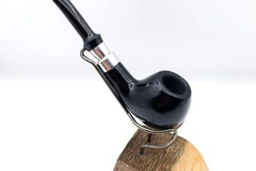 پیپ چوبی مشکی با حلقه سیلور کاپیتان بلک