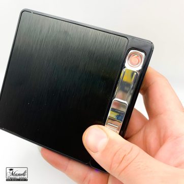 جاسیگاری و فندک شارژی المنتی مشکی