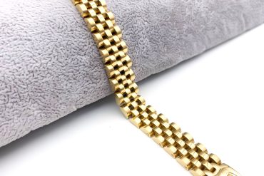 خرید دستبند رولکس طلایی مردانه