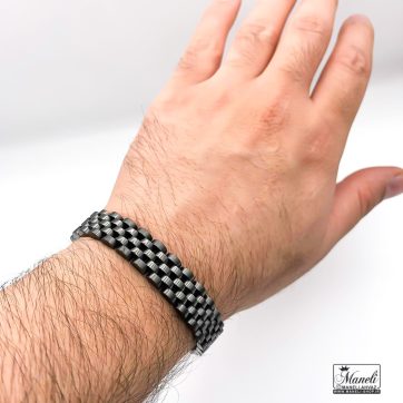 دستبند مشکی رولکس مردانه