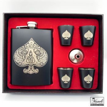 ست هیپ فلاسک و شات مشکی