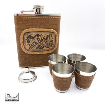 ست شات و هیپ فلاسک روکش دار