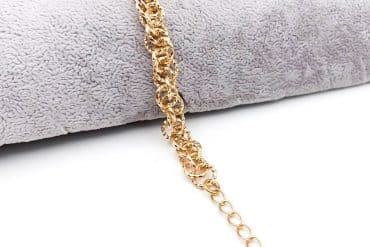 دستبند ژوپینگ طرح طلا زنانه