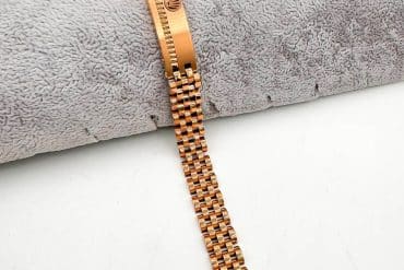 دستبند مردانه رولکس با رنگ مسی - استیل 316