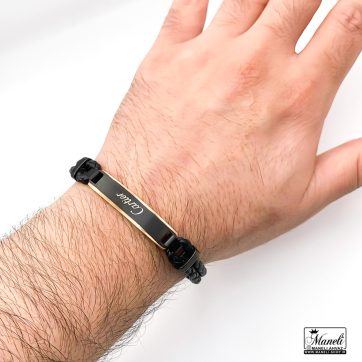 دستبند چرم مردانه بافت