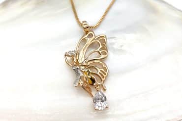 گردنبند فرشته نگین دار