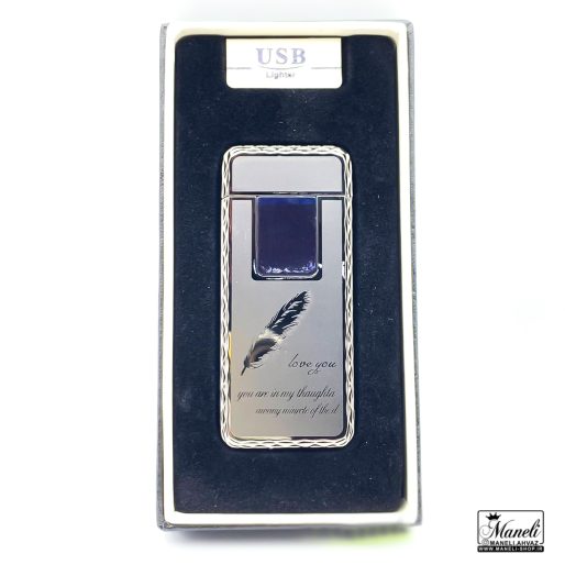 فندک شارژی با رنگ سیلور