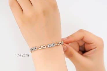 دستبند زنانه بینهایت ژوپینگ - رنگ طلایی، جلوه‌ای از زیبایی و کیفیت