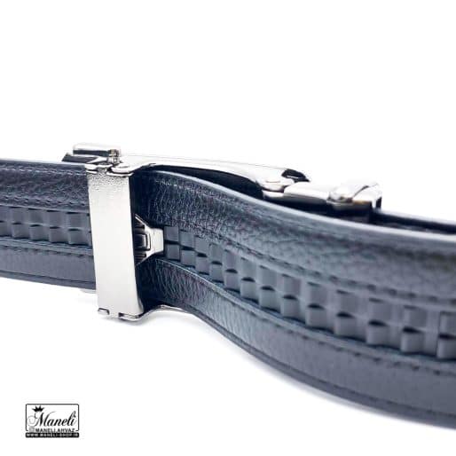 کمربند ریلی چرم مشکی با کلاس