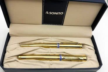 ست خودکار و خودنویس برند سونیتو - رنگ طلایی، شیک و جذاب
