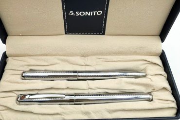 ست خودکار و روان نویس نقره‌ای سونیتو - شیک و لوکس
