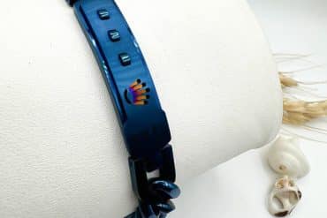 دستبند رولکس آبی کاربنی