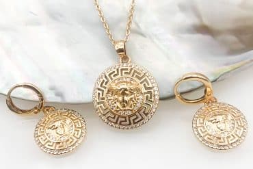 نیم ست ورساچه زنانه رنگ طلایی ysx