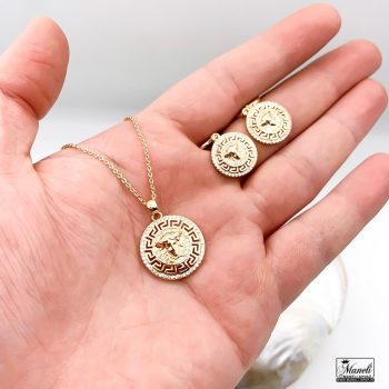 نیم ست ورساچه زنانه رنگ طلایی